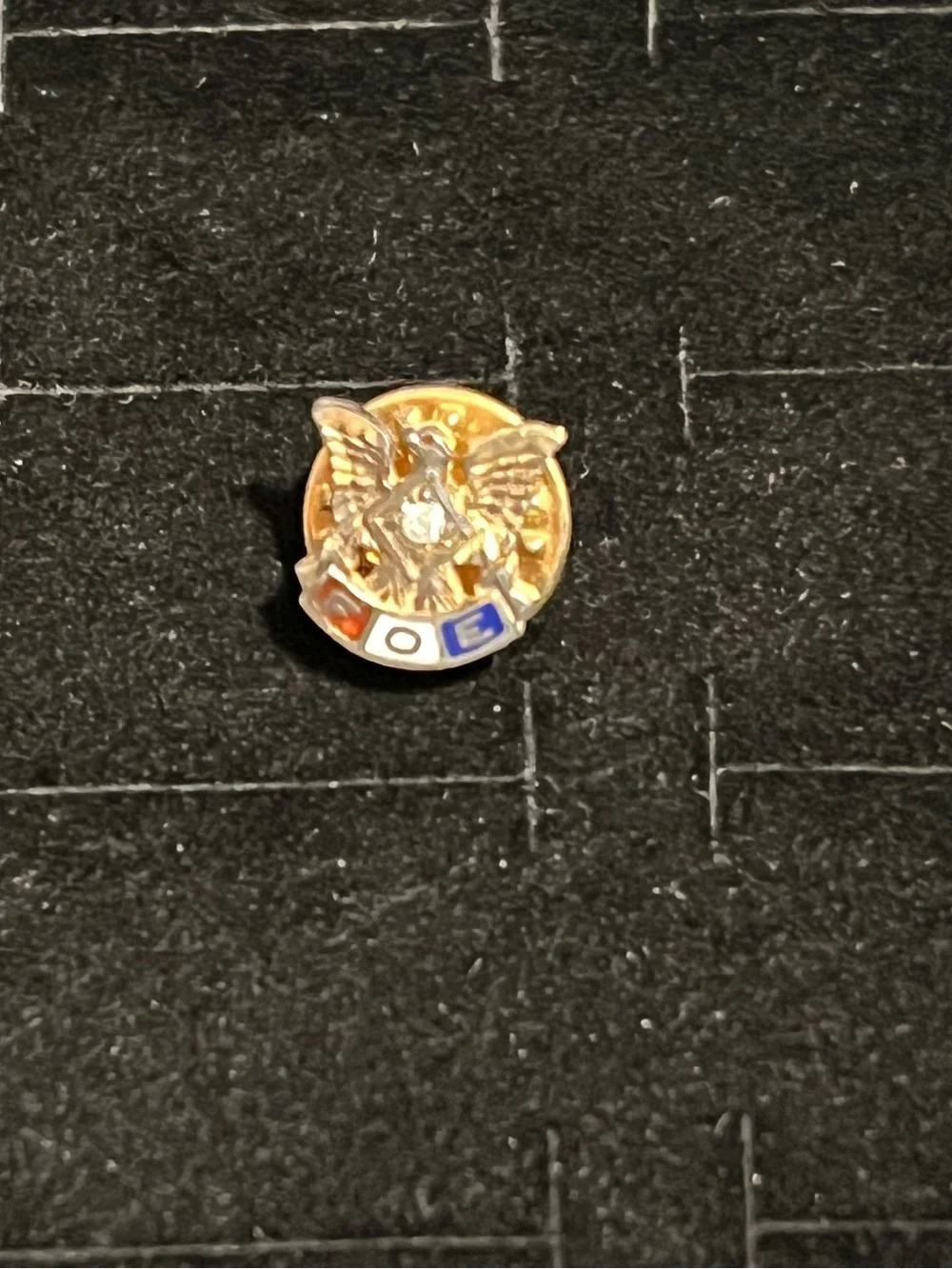 Vintage Sterling Silver Eagle FOE Lapel Pin